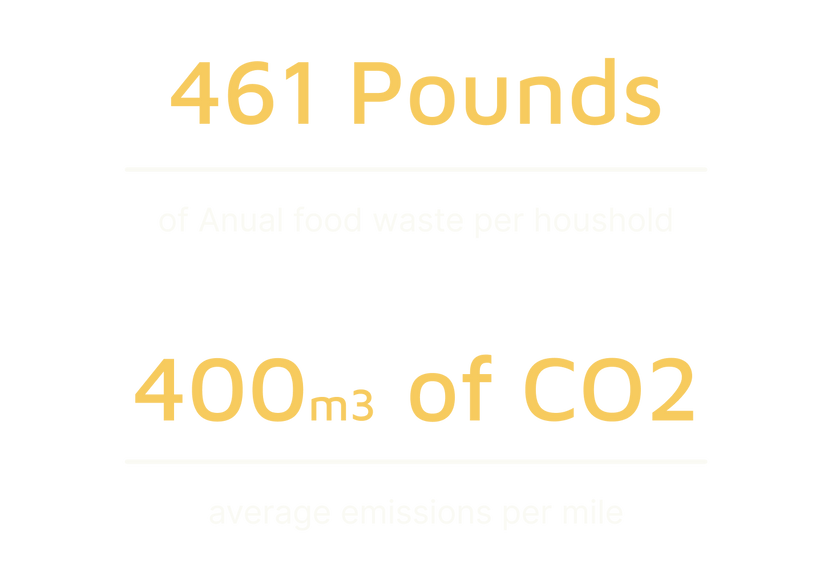 Average food waste per household