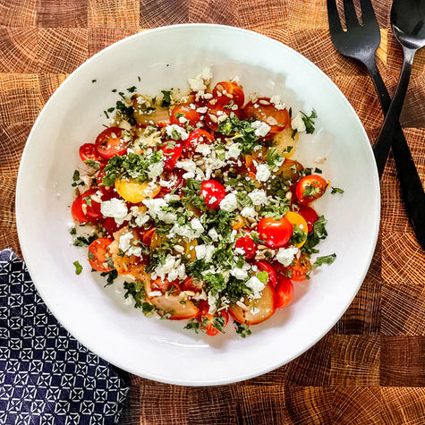 Beet Tomato and Cilantro Salad